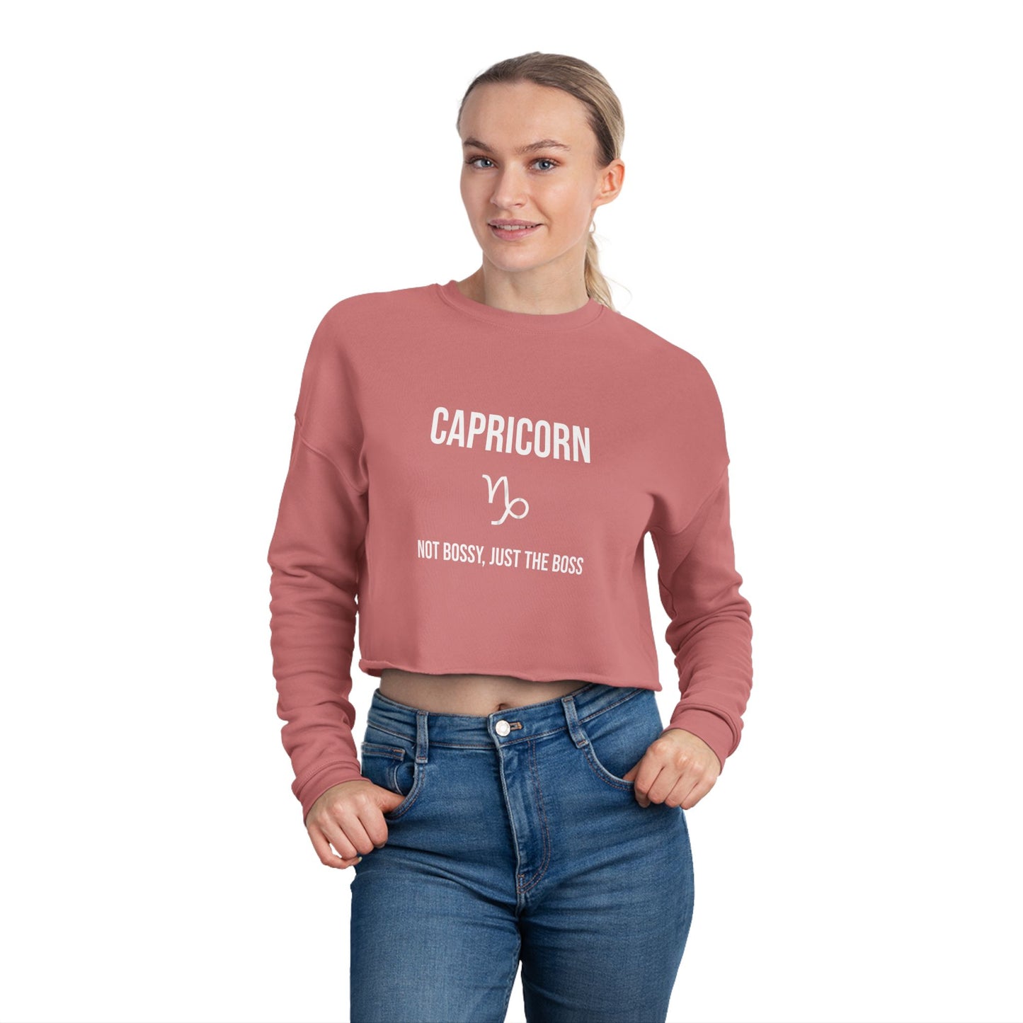 Capricorn Women's Cropped Sweatshirt