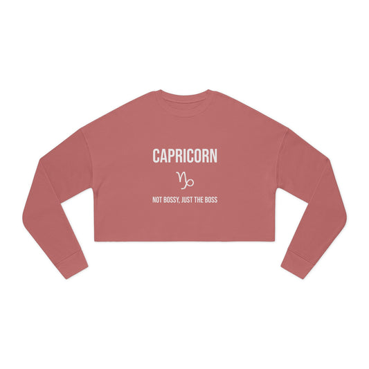 Capricorn Women's Cropped Sweatshirt