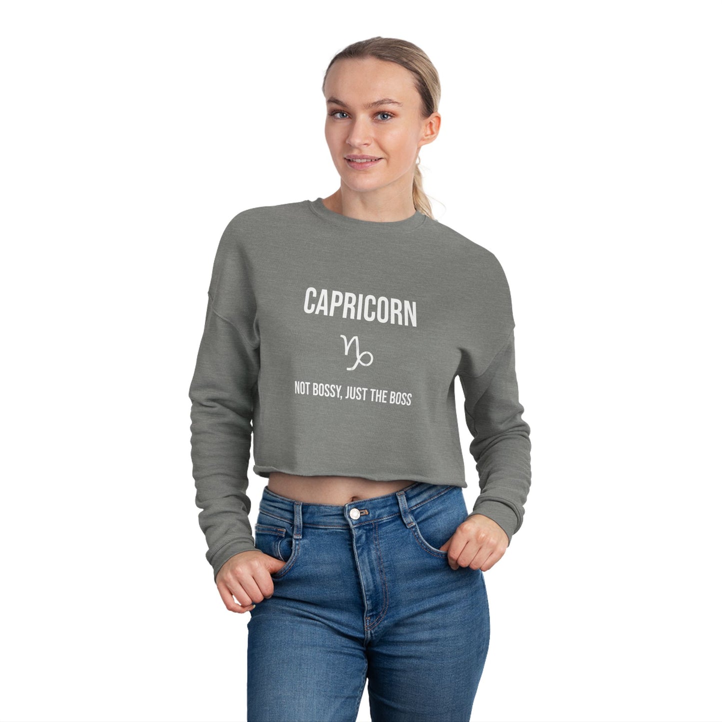 Capricorn Women's Cropped Sweatshirt