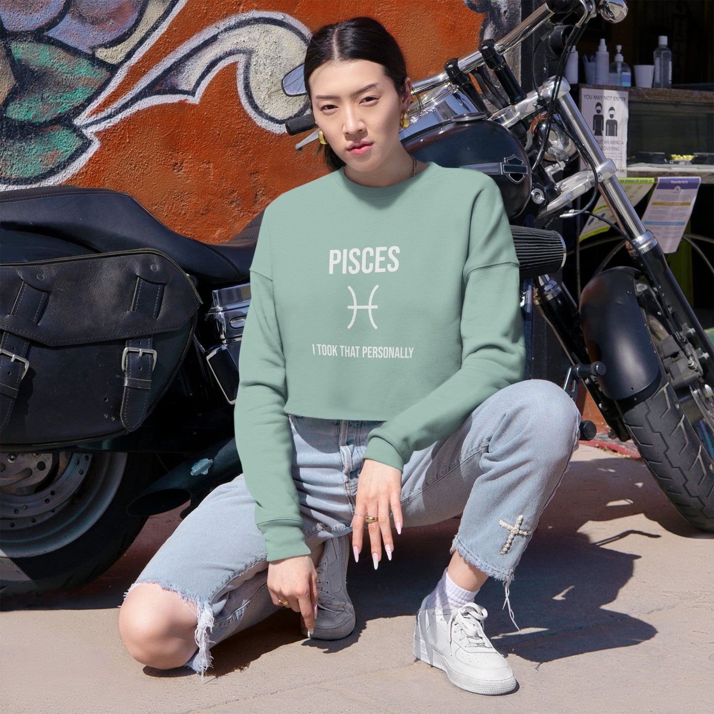 Pisces Women's Cropped Sweatshirt