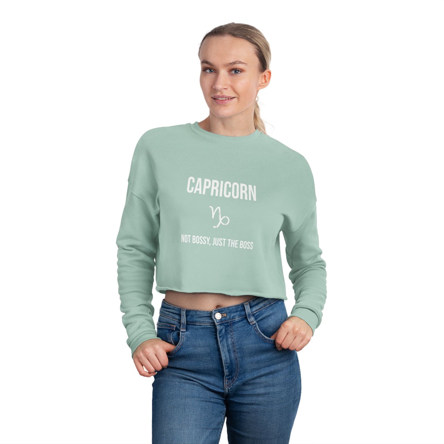 Capricorn Women's Cropped Sweatshirt