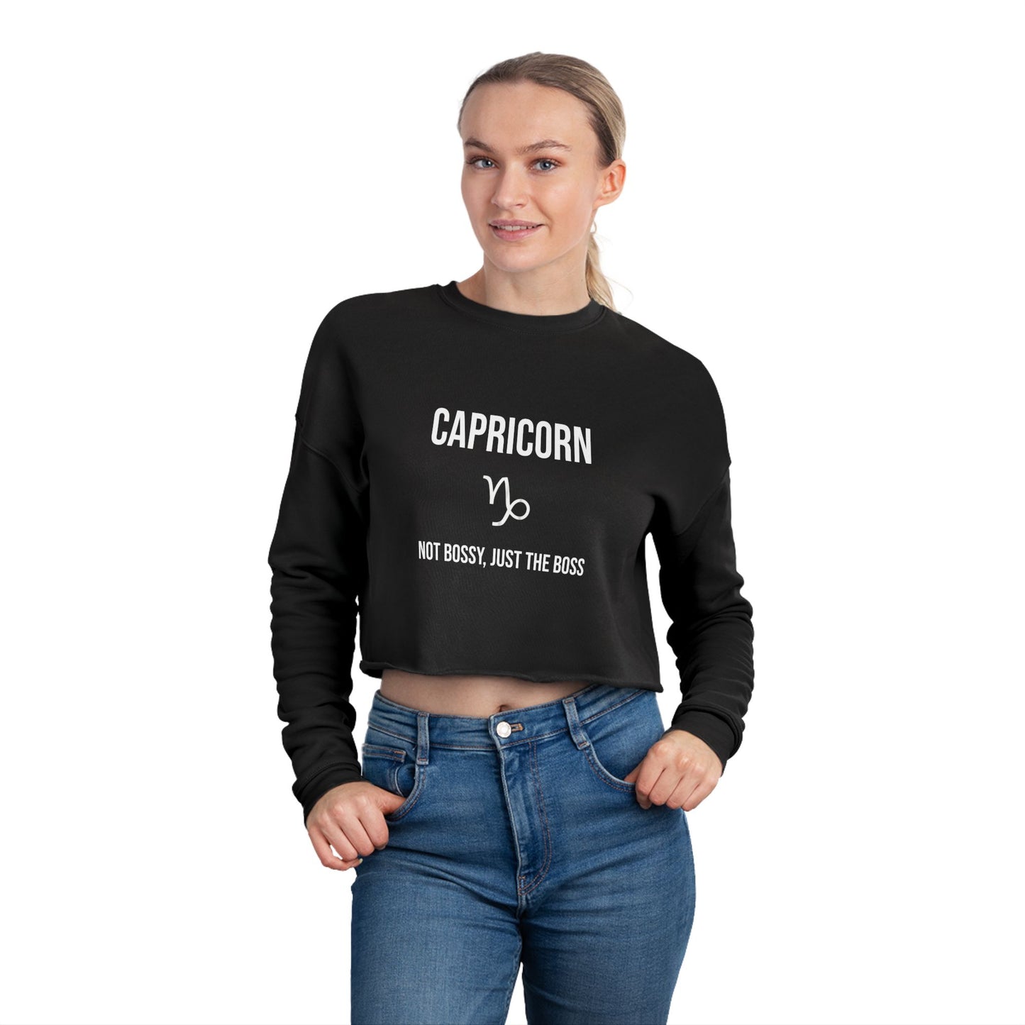 Capricorn Women's Cropped Sweatshirt